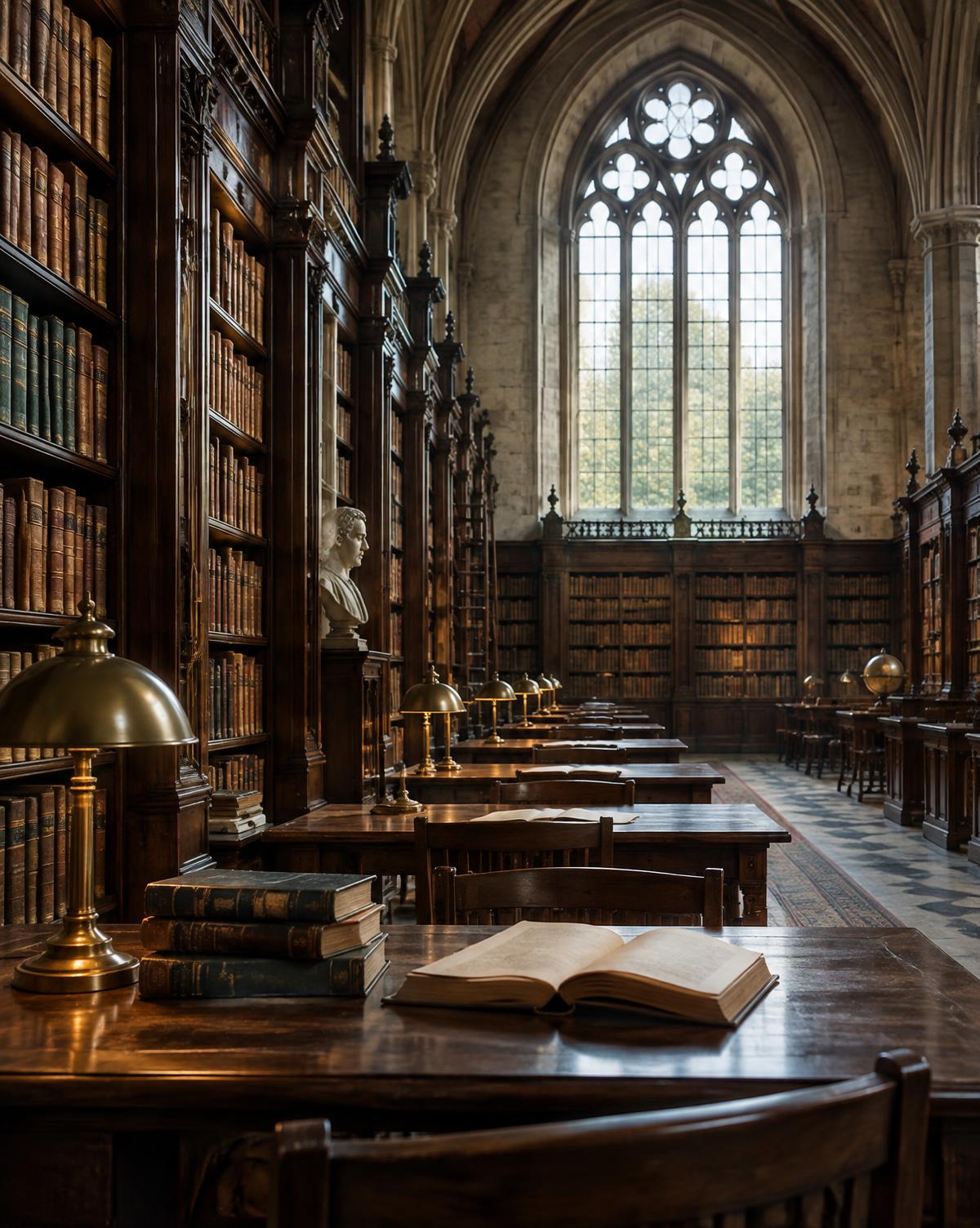 Historic academic reading room